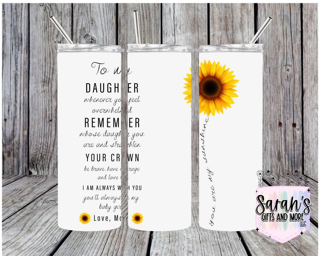 285- Sunflower To my Daughter (White Background)
