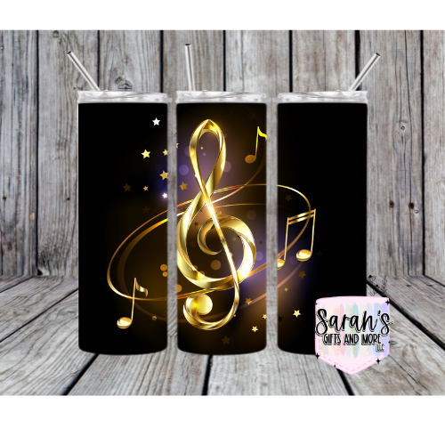 118-Gold Music Note