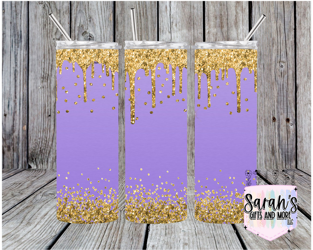 211- Purple/gold Glitter Effect