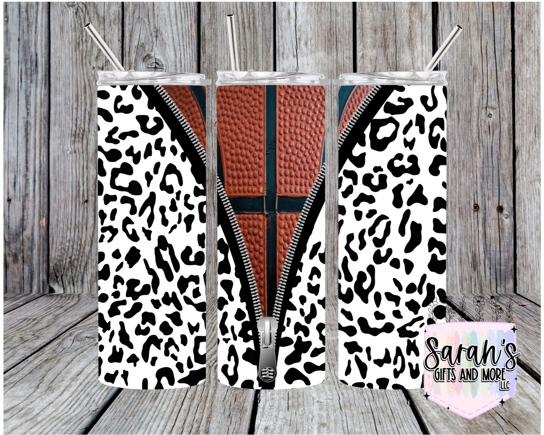 206- Basketball Zipper Leopard